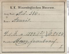 Etiketten zu Azurit (NHMW-MIN-Ad386)